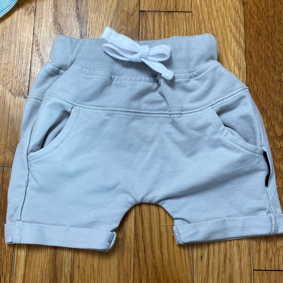 Little Bipsy Set - Blue Tank Top and Gray Shorts Set - Picture 3 of 6